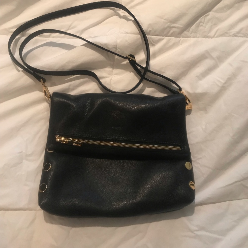 Hammitt VIP Medium Black leather/Gold hardware